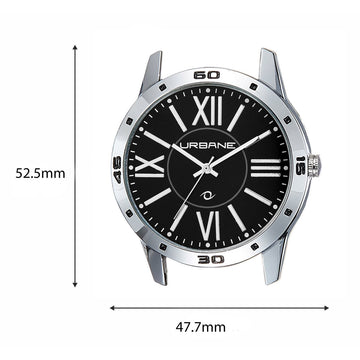 Maxima URBANE Men Black Dial Analogue Watch - U-40601LAGI